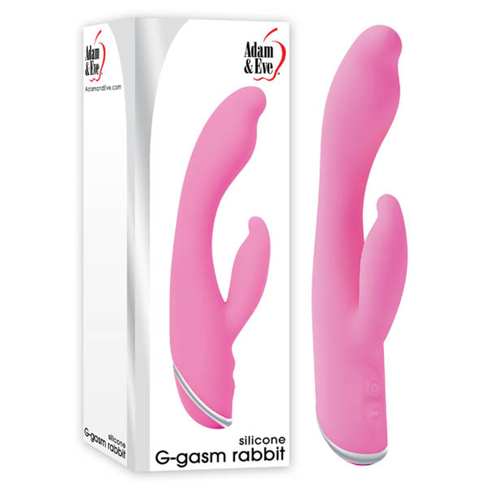 Adam & Eve G-Gasm Rabbit - Pink 20.3 cm (8'') Rabbit Vibrator Adam & Eve